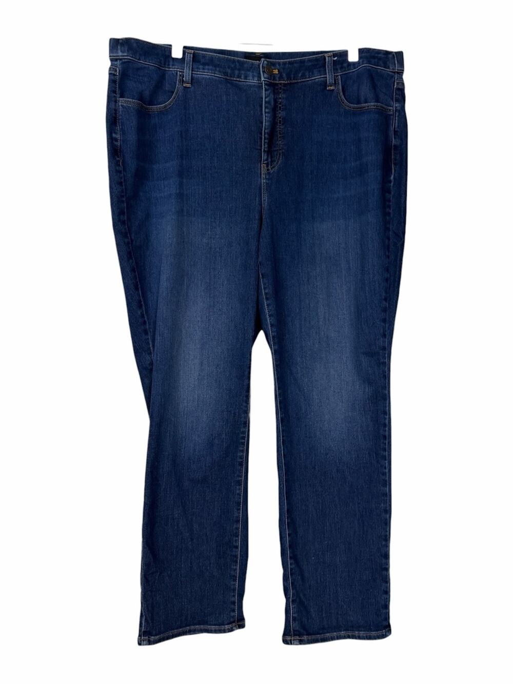 Talbots Sculpt Straight Leg Jeans Women’s 20WP Petite Plus Stretch Dark Wash